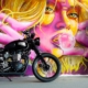 Sandra Fleten-Graffiti Ingolstadt-Triumph Bonneville T100